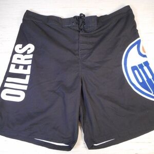 Oilers Black Swim Shorts